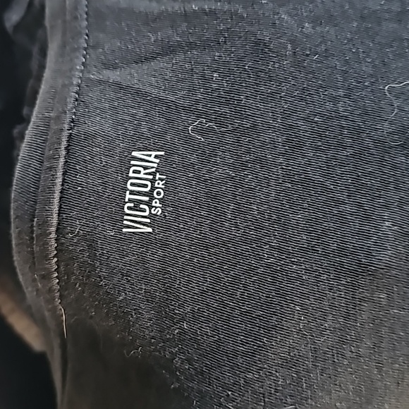 Victoria Secret Black Flowy Boxy Batwing sleeve V neck Tee - Picture 5 of 5